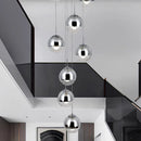 Axyaa Staircase Chandeliers LED Pendant Light Modern Home Decor Indoor Lighting