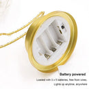 Axyaa Moon Star LED Table Lamp for Bedroom Decoration, Battery/USB Powered