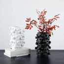 Axyaa Abstract Dots Resin Vase with Round Irregular Bumps