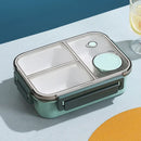 Axyaa 850ml Leakproof Bento Lunch Box with Sauce Box - Portable & Microwavable