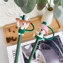 Axyaa Cartoon Silicone Straw Covers & Reusable Straws Set for 40oz Tumbler