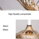 Axyaa Crystal European Luxury Ceiling Fan Chandelier with Remote Control