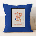 Axyaa Line Art Coffee Cushion Cover for Home & Car Decor