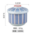 Axyaa Japanese Ceramic Bowl with Lid for Molecular Cuisine and Desserts