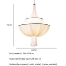 Axyaa French Creamy E27 Chandelier Nordic Art Decor Lampara