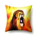Lion Pattern Polyester Cushion Cover by Axyaa - Home decoration Pillow Cover