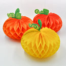 Axyaa Pumpkin Honeycomb Paper Decorations, Foldable Fall Centerpieces for Halloween Thanksgiving