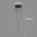 Axyaa Staircase Chandeliers: Modern LED Pendant Light Lamps for Living Room