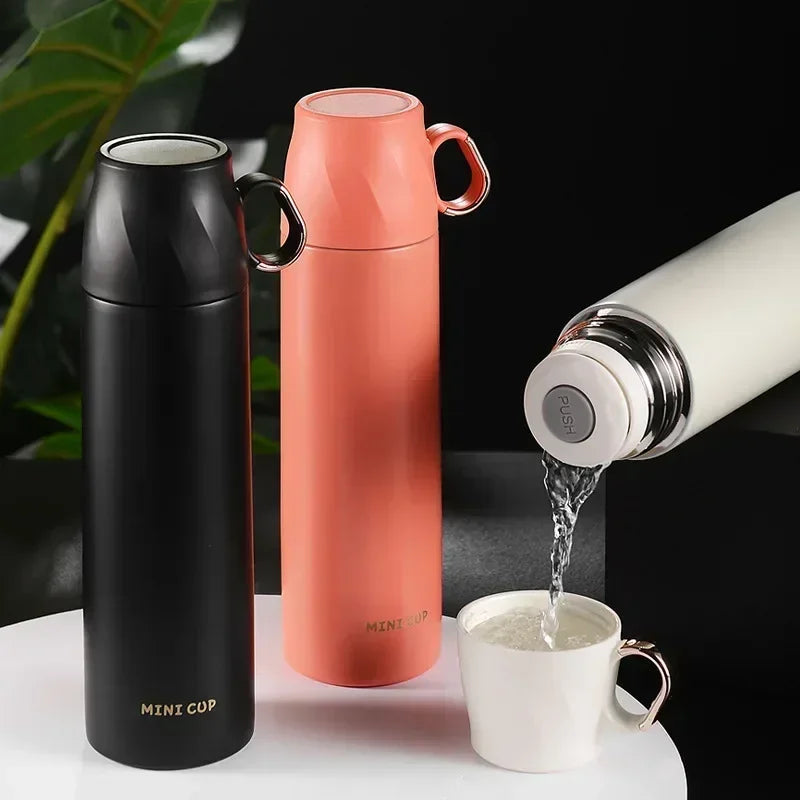 Axyaa Stainless Steel Vacuum Thermal Water Bottle - 500ML High-capacity Tea & Coffee Cup