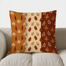 Axyaa Autumn Leaves Pattern Decorative Pillow Cover for Sofa, Bedroom, Car
