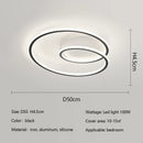 Axyaa Modern Minimalism Round LED Ceiling Light Aluminum Dimmable Fixture