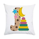 Axyaa Animal Letter Decorative Polyester Throw Pillow Cover for Home Car Sofa