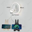 Axyaa LED Wall Light USB Charging Port Adjustable Angle for Reading & Decor