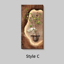 Axyaa Retro Mural Lamp with Green Plants for Entrance Hall Decoration