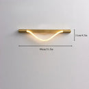 Axyaa Minimalist Silicone Musical Note Wall Lamp with Copper Finish