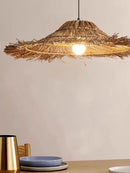 Axyaa Rattan Pendant Chandelier Light Fixture for Dining Bedroom Living Room