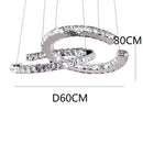 Axyaa Modern Nordic Crystal Chandelier Decorative Art Ceiling Light Fashion Lamp