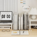 Axyaa Desktop Organizer Bin for Files, Notebooks, Binders, Magazines - Clear Bin