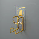 Axyaa Stainless Steel Wall Mount Organizer for Kitchen and Bathroom