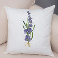 Axyaa Lavender Letter Sofa Cushion Cover for Home Car Living Room Bedroom Decor