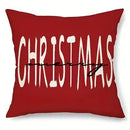 Axyaa Winter Christmas Joyful Pillow Covers for Sofa, Bedroom, Car - Decorative Cushion Cover