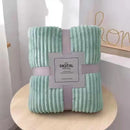 Axyaa Beige Coral Fleece Blanket - Soft, Warm Bedspread & Sofa Cover