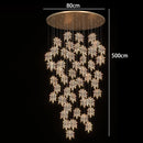 Axyaa Nordic Stair Chandelier Living Room Dining Room Ceiling Pendant Lights