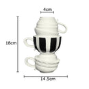 Axyaa Tea Cup Porcelain Vase for Table Decoration and Flower Arrangement