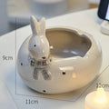 Axyaa Cute Animal Ceramic Ashtray for Home Decor and Boyfriend Gift