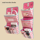 Axyaa Nordic Lattice Bedroom Wall Storage Hanging Bag Organizer