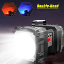 Axyaa XHP100 LED Rechargeable Double Head Searchlight Handheld Flashlight