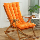 Axyaa Outdoor High-Back Chair Cushion // Non-Slip Sun Lounger Pad // Washable Garden Seat Pillows