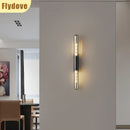 Axyaa Glass Wall Lamp: Nordic Industrial Style LED Lighting for Living Room & Bedroom