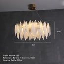 Axyaa Marble Leaves Chandelier Pendant Light - Modern Taper Shape LED Hanging Lamp