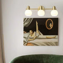 Axyaa Copper Spherical E27 Wall Lamp Indoor Attic Industrial Bedside Decorative Mirror Front Lamp