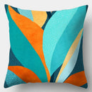 Axyaa Geometric Color Splicing Pillowcase 45x45cm Modern Home Decor