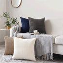 Axyaa Soft Corduroy Corn Grain Throw Pillow Cover for Home Decor - 40/45/50cm
