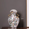 Axyaa Jingdezhen Ceramic Vase Ornaments, European American Style Home Decor, Flower Arrangement