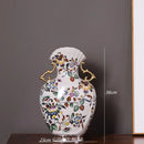 Axyaa Jingdezhen Ceramic Vase Ornaments, European American Style Home Decor, Flower Arrangement