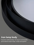 Axyaa Modern Round Ceiling Light in Black and White for Living Room, Bedroom, Corridor