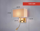 Axyaa LED Wall Lamp with USB Charger & Spotlight for Bedroom Living Room