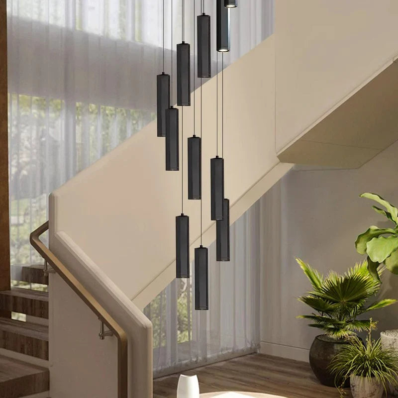 Axyaa Nordic Stair Chandelier Living Dining Room Pendant Ceiling Light