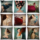 Axyaa Elegant Lady Fantasy Pillow Case for a Free Mind