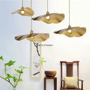 Axyaa Lotus Leaf LED Chandelier: Modern Nordic Style Pendant Light for Home Interior
