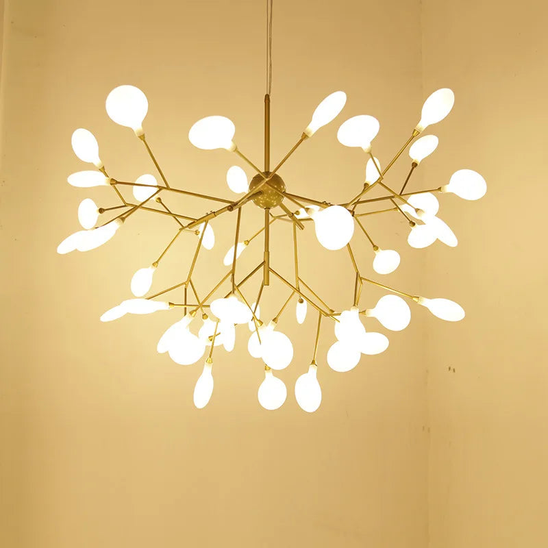 Axyaa Firefly Pendant Chandelier: Modern G4 LED Lights for Home Decor