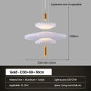 Axyaa Modern Pleated Chandelier for Restaurant & Bar Counters