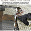 King Size Cotton Patchwork Bedspread Set with Pillow Shams by Axyaa
