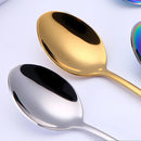 Axyaa Stainless Steel Dessert Spoon Set Swizzle Stir Long Handle Cutlery