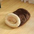 Axyaa Cozy Cat Sleeping Bag: Warm Semi-enclosed Pet Nest for Small & Medium Pets