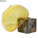 Axyaa Amber Glass Vase with Artificial Flowers for Desk Decoration & Room Aesthetic
